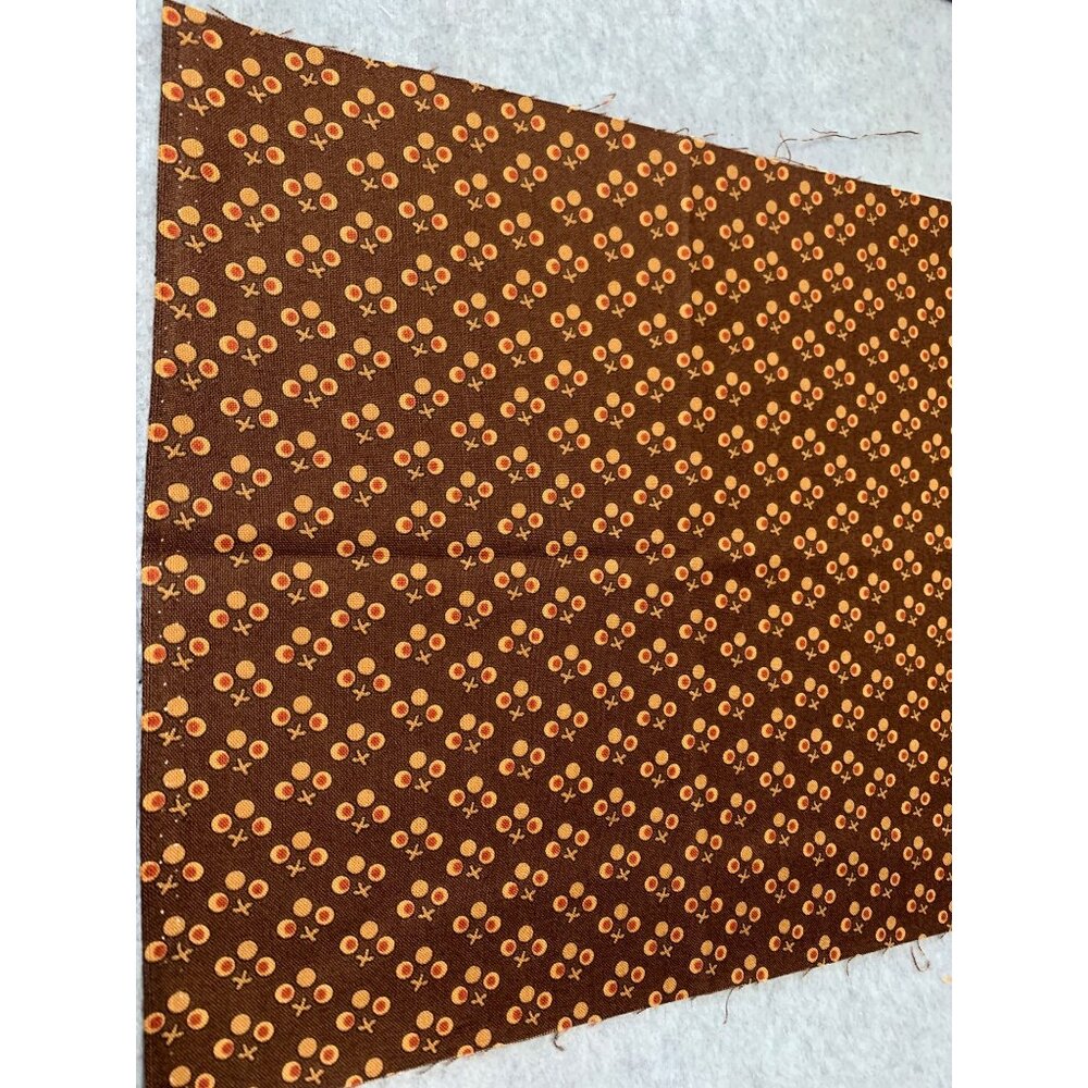 Andover Fabrics Brown Floral Print Cotton 1/4 yard x 44" Crafting Quilting Fabri